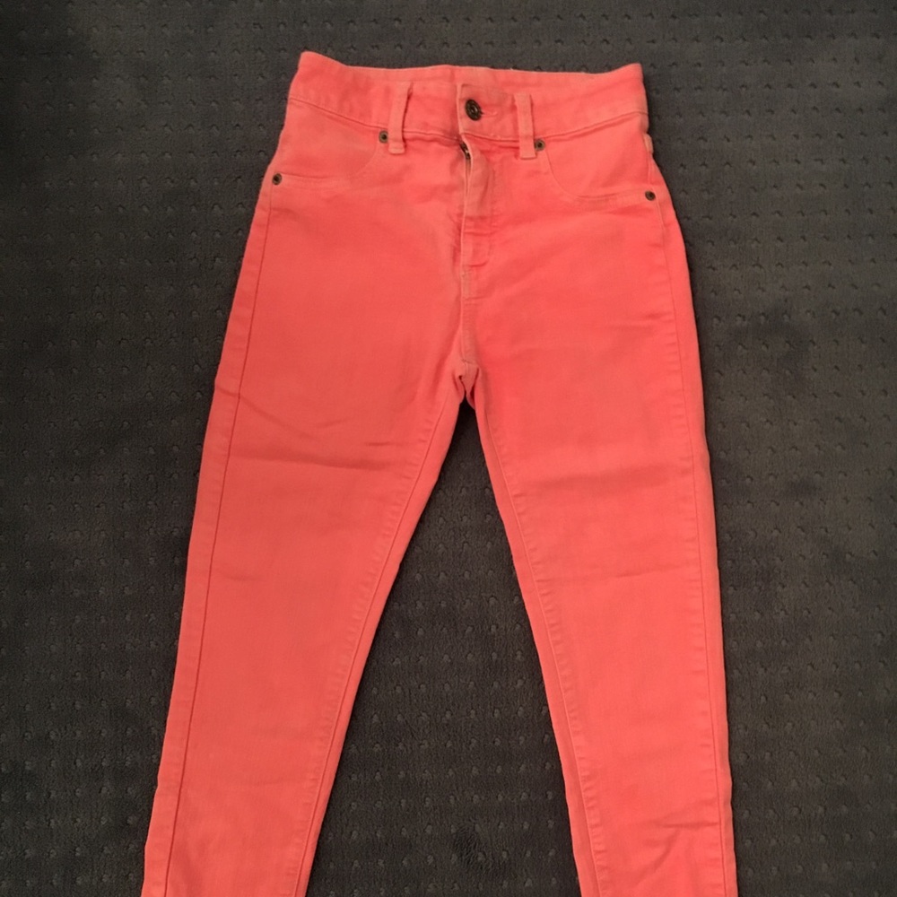 LF High Waisted Pink Jeans